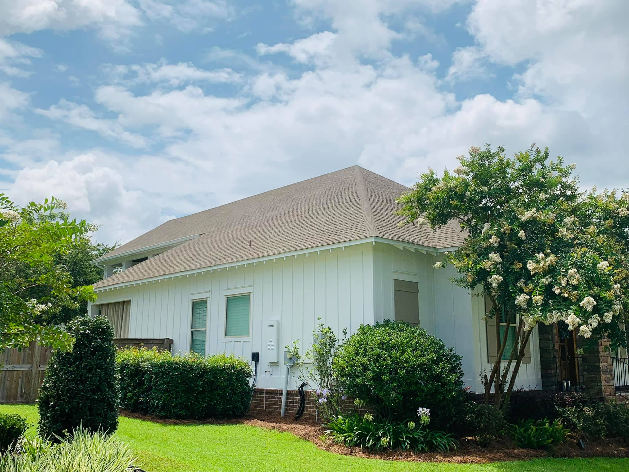 Residential shingle roof and exterior